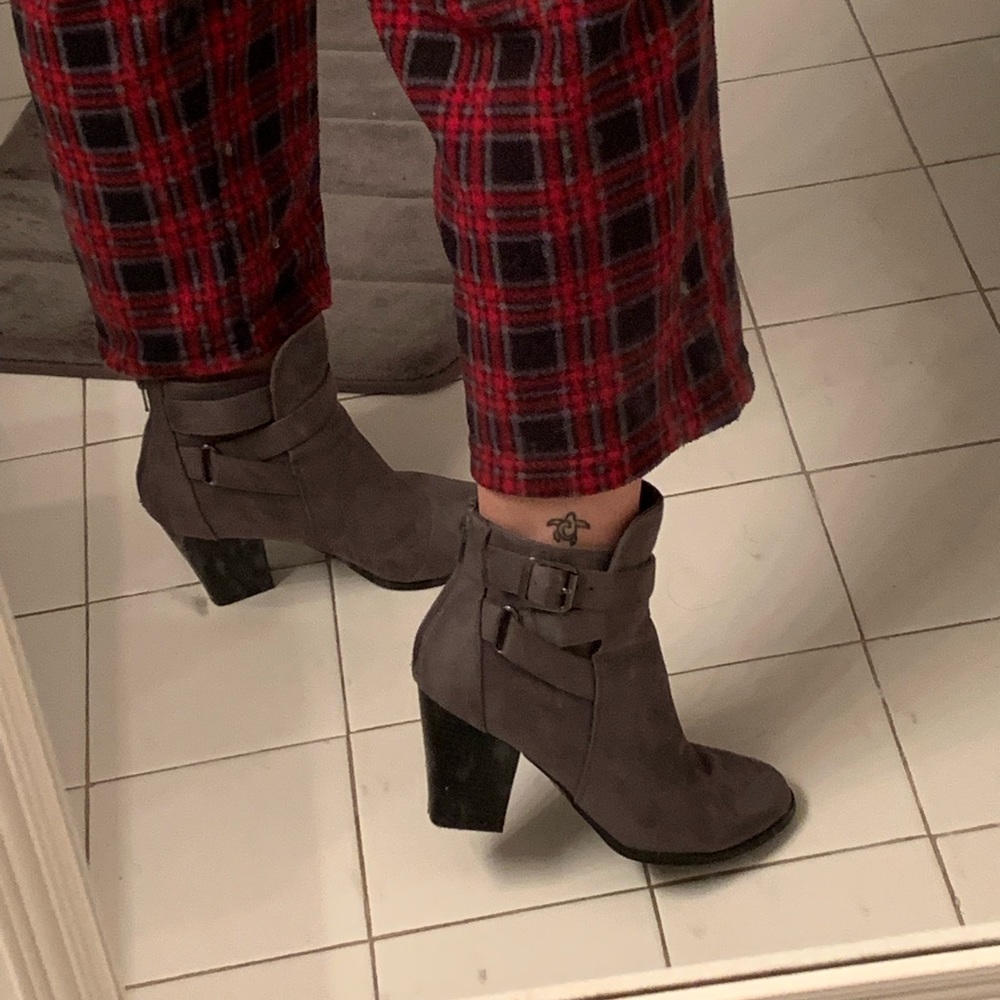 Suede Booties